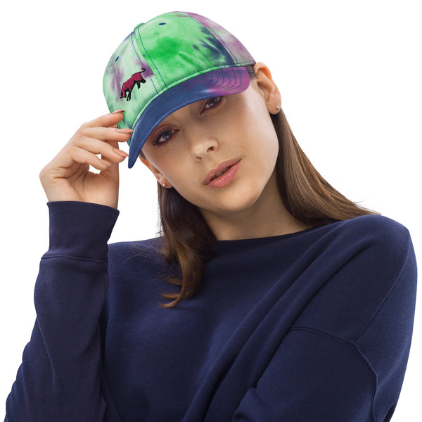 Tie dye hat Green